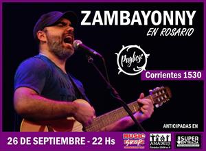 ZAMBAYONNY presenta su disco "LOS AÑOS LOCOS"
