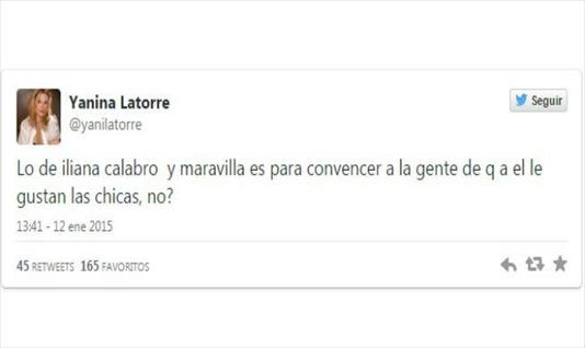 Yanina Latorre y los ataques por Twitter; esta vez le toco a Maravilla Martinez
