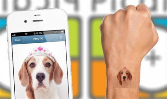Una aplicación permite convertir las fotos de Instagram en tatuajes temporales