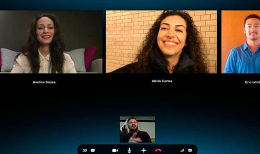 Skype permite videollamadas grupales 